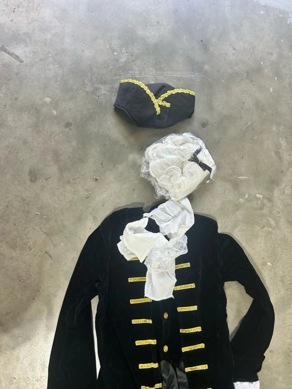 Colonial Founding Father Pirate Captain Costume Set | Kids Size XXL ages 11-13